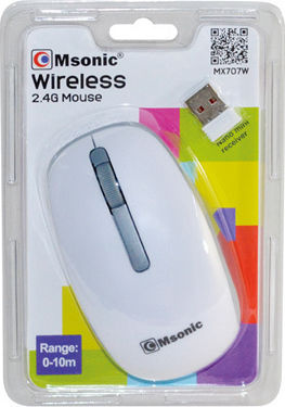 MSonic MX707 Ασύρματο Mini Ποντίκι Λευκό