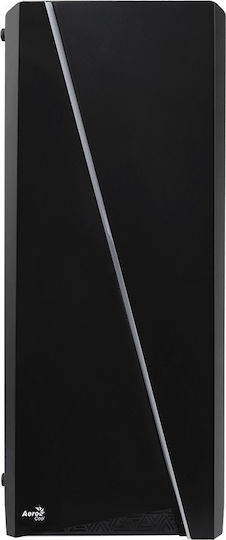 Aerocool Cylon Gaming Midi Tower Computer Case with Side Window and RGB Lighting Black