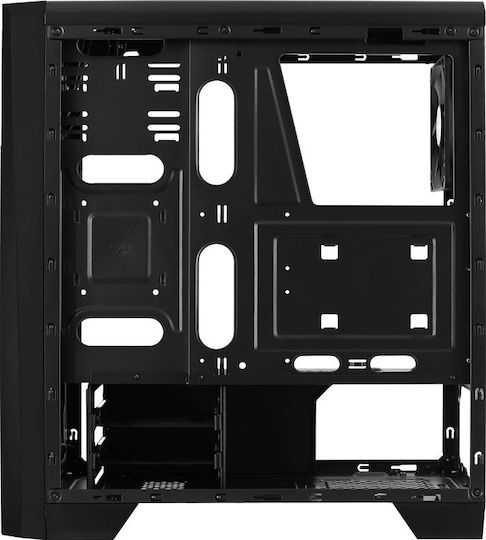 Aerocool Cylon Gaming Midi Tower Computer Case with Side Window and RGB Lighting Black