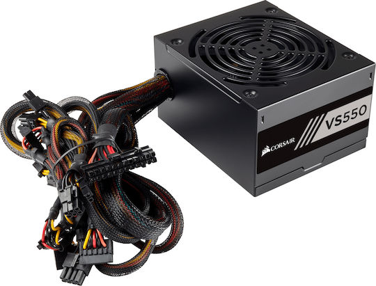 Corsair VS White Series VS550 550W Μαύρο Τροφοδοτικό Υπολογιστή Full Wired 80 Plus Standard