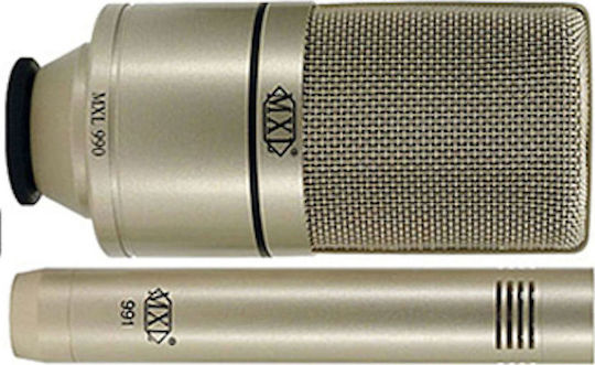MXL 990/991 Σετ Πυκνωτικό Μικρόφωνο XLR Shock Mounted για Φωνητικά σε Ασημί Χρώμα