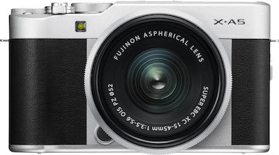 Fujifilm Spiegellose Kamera X-A5 Crop Frame Kit (XC 15-45mm F3.5-5.6 OIS PZ)