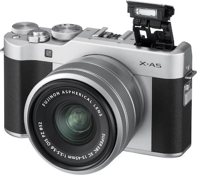 Fujifilm Spiegellose Kamera X-A5 Crop Frame Kit (XC 15-45mm F3.5-5.6 OIS PZ)