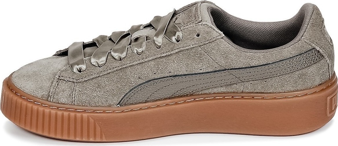 puma womens suede platform bubble trainers bungee cord