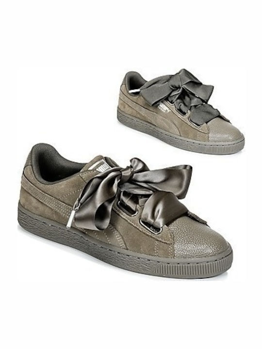 Puma Suede Heart Bubble Sneakers Gray