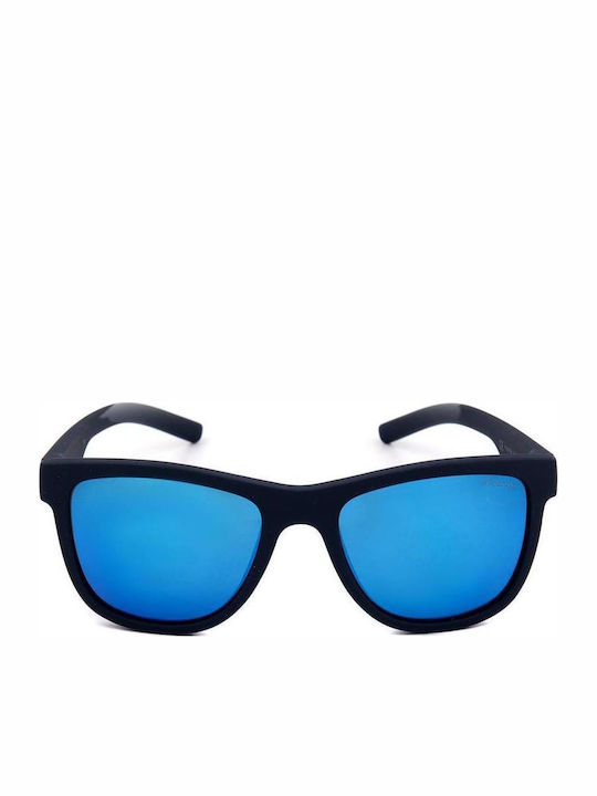 Polaroid Unbreakable Square Kids Sunglasses with Polarized Mirror Blue Lens