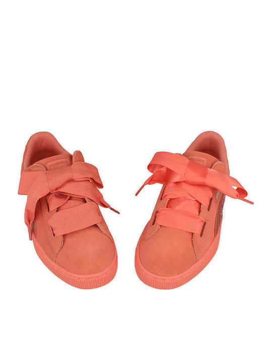 Suede Heart Παιδικά Sneakers Πορτοκαλί