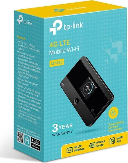TP-LINK M7350 v4 Wireless 4G Portable Hotspot Wi‑Fi 4