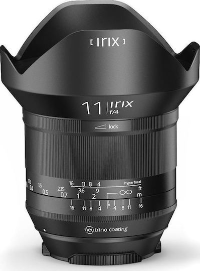 Irix Full Frame Φωτογραφικός Φακός Firefly 11mm f/4.0 Wide Angle για Canon EF Mount Μαύρος