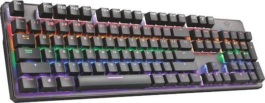 Trust GXT 865 Asta Gaming Mechanische Tastatur mit GTX-Rot Schaltern und RGB-Beleuchtung (Englisch US) Gray