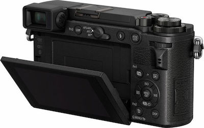 Panasonic Mirrorless Φωτογραφική Μηχανή Lumix GX9 Micro Four Thirds (4/3") Kit (G Vario 12-60mm F3.5-5.6 Asph. Power OIS) Black