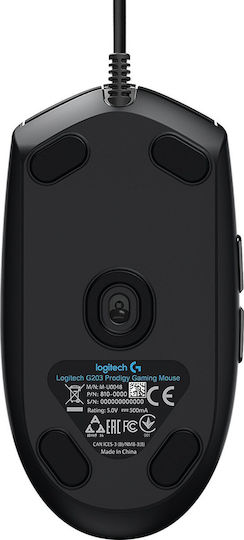 Logitech G203 Prodigy RGB Gaming Ποντίκι 8000 DPI Μαύρο