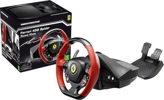 Thrustmaster Ferrari 458 Spider Steering Wheel with Pedals for XBOX One with 240° Rotation