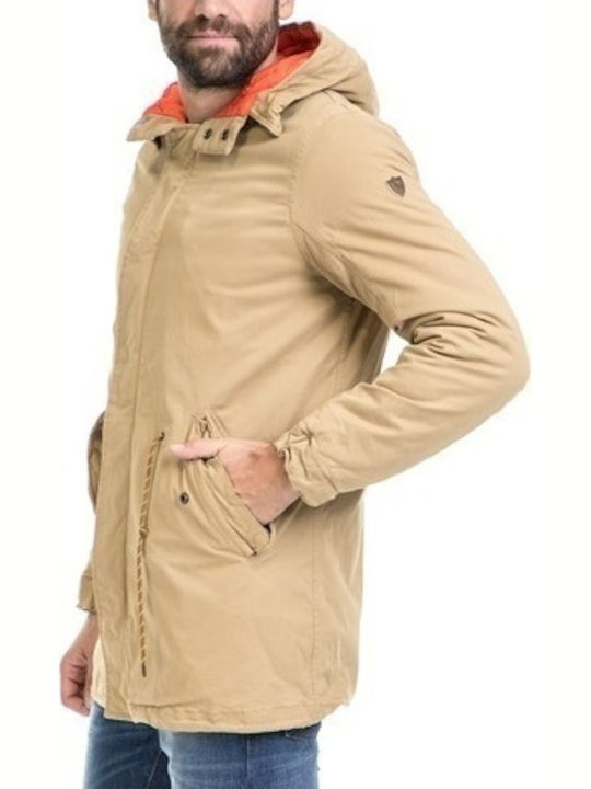 Scotch & Soda Men's Winter Parka Jacket Beige