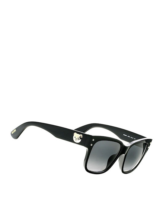 Moschino Women's Sunglasses with Black Plastic Frame and Black Gradient Lens MOS008/S 807/9O