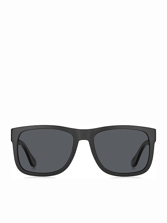 Tommy Hilfiger Men's Sunglasses with Black Plastic Frame and Black Lens TH1556/S 08A/IR