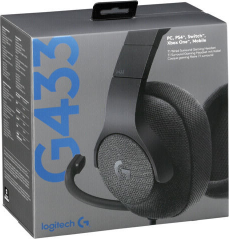Logitech G433 Over Ear Gaming Headset με σύνδεση 3.5mm / USB