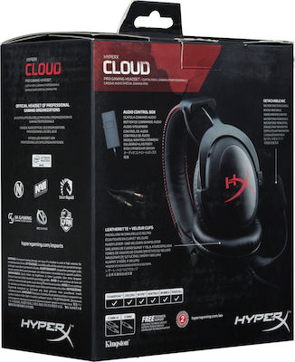 HyperX Cloud Pro Over Ear Gaming Headset with Connection 3.5mm / 2x3.5mm