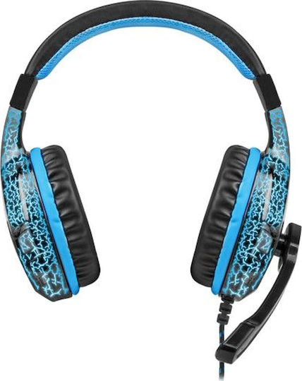 Fury Hellcat Over Ear Gaming Headset με σύνδεση 3.5mm / USB Μπλε