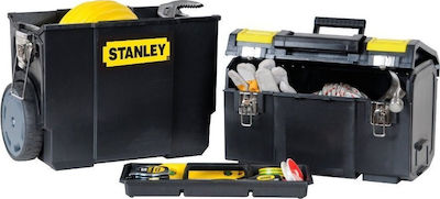 Stanley Cu roți Plastic Căruță 2 Secțiuni cu Geantă de scule L47.5xA28.4xÎ57cm