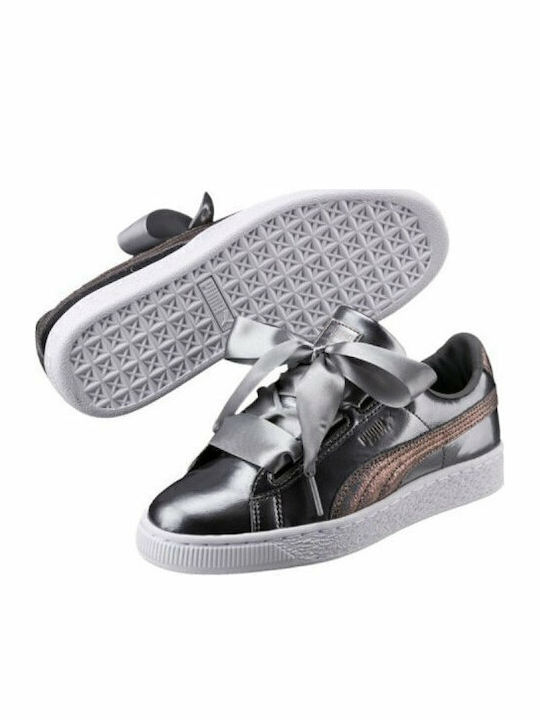 Basket Heart Lunar Lux Детски маратонки Low Сребристи