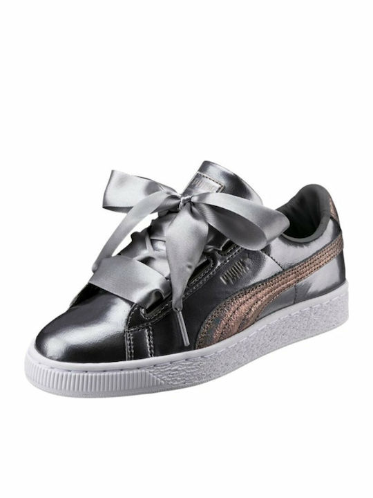 Basket Heart Lunar Lux Детски маратонки Low Сребристи