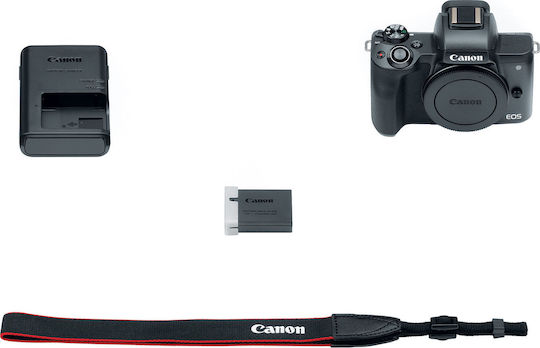 Canon EOS M50 Mirrorless Φωτογραφική Μηχανή Body Μαύρη