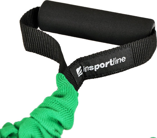inSPORTline Morpo Resistance Band Gymtube Moderate with Handles Green 130cm 1.3m