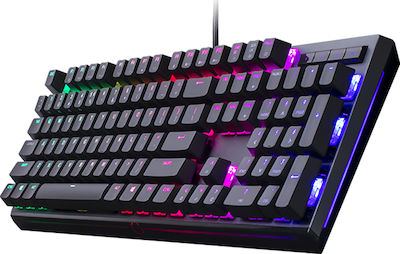 CoolerMaster MasterKeys MK750 Gaming- Mechanische Tastatur Volle Größe mit Cherry MX Braun Schaltern und RGB-Beleuchtung (Englisch US) Schwarz