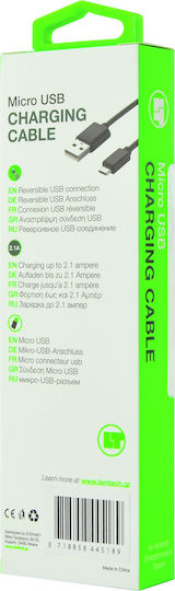 Lamtech Regular USB 2.0 to micro USB Cable Πράσινο 1m (LAM445189)