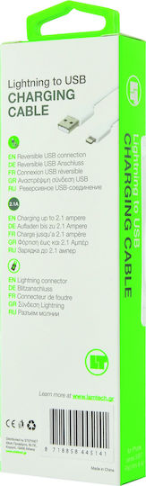 Lamtech USB-A to Lightning Cable Μπλε 1m LAM445141