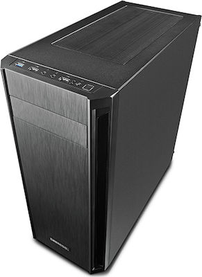 Deepcool D-Shield V2 Midi Tower Κουτί Υπολογιστή με Πλαϊνό Παράθυρο Μαύρο
