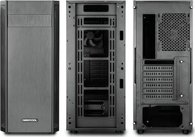 Deepcool D-Shield V2 Midi Tower Κουτί Υπολογιστή με Πλαϊνό Παράθυρο Μαύρο