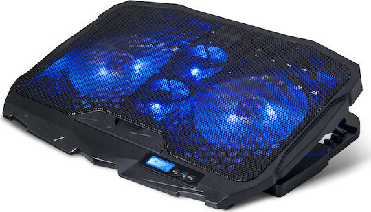 Spirit of Gamer Air Blade 600 Cooling Pad για Laptop έως 17.3" με 4 Ανεμιστήρες και Φωτισμό Μπλε