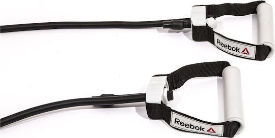 Reebok Widerstandsbänder Gymtube Mäßig mit Griffen Schwarz 0.035m