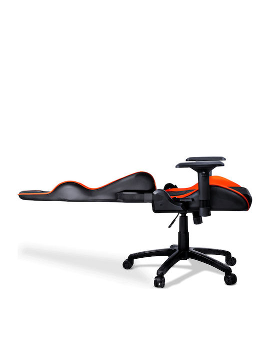 Armor Scaun Gaming Din piele ecologică cu Brațe Reglabile Portocaliu