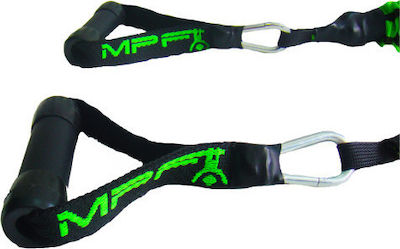 MPF Rubber Fit 1 Лента за фитнес Gymtube мек с дръжки Зелен