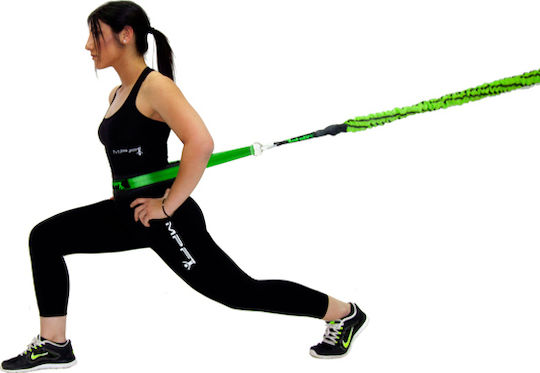MPF Power Belt 2 Resistance Band Gymtube with Handles Green 4m