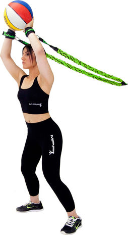MPF Lastix 2 Tubular Elastic Bands Set 2pcs Green 1.3m