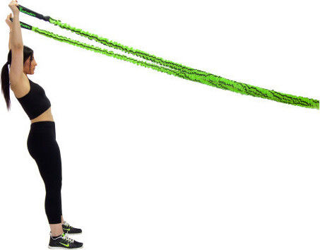 MPF X-Power Tubular Elastic Bands with Handles Set 2pcs Green 2.5m