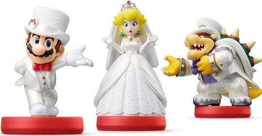 Nintendo Amiibo Super Mario - Mario / Peach /Bowser (Wedding Outfit Pack)