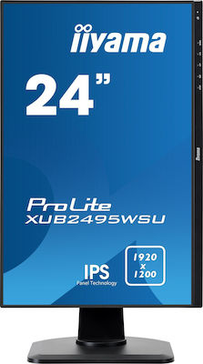 Iiyama ProLite XUB2495WSU-B1 IPS Monitor 24.1" FHD 1920x1200 με Χρόνο Απόκρισης 5ms GTG