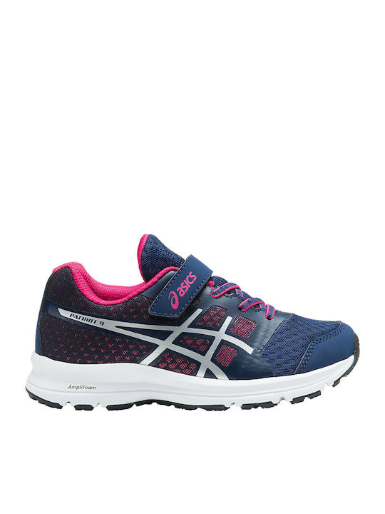 Patriot 9 PS Kids Sports Shoes Running with Hoop & Loop Closure Navy Blue