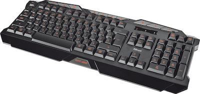 Trust GXT 280 Gaming Πληκτρολόγιο με Φωτιζόμενα πλήκτρα (Αγγλικό US)