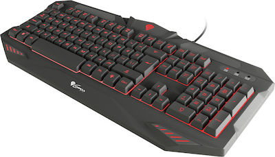 Genesis RX39 Gaming-Tastatur Volle Größe mit beleuchteten Tasten Schwarz