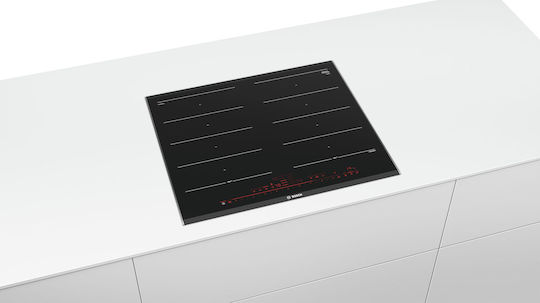 Bosch Serie 8 Smart Induction Cooktop With Frame Autonomous with Child Lock Function 60.6x52.7εκ.
