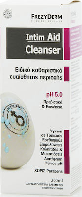 Frezyderm Intim Aid Cleanser με Προβιοτικά & Εχινάκεα pH 5 Υγρό Καθαρισμού 200ml