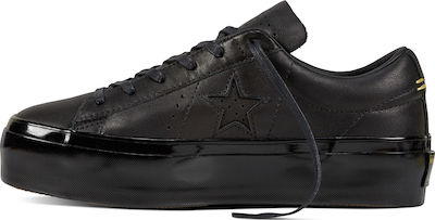 one star platform leather