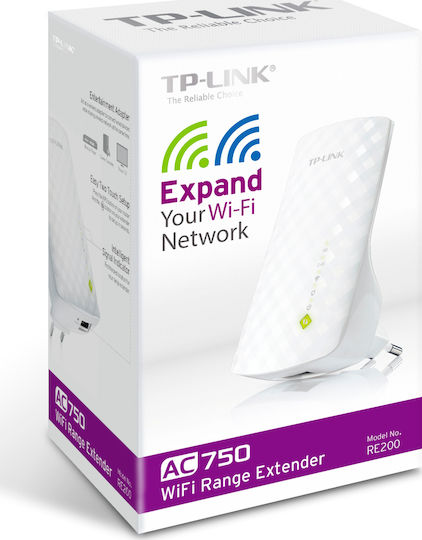 TP-LINK RE200 v1 WiFi удължител Двулентов (2.4 и 5GHz) 750Mbps