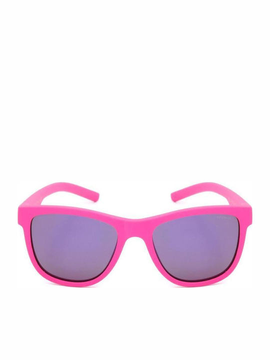 Polaroid Unbreakable Square Kids Sunglasses with Polarized Mirror Lens Pink